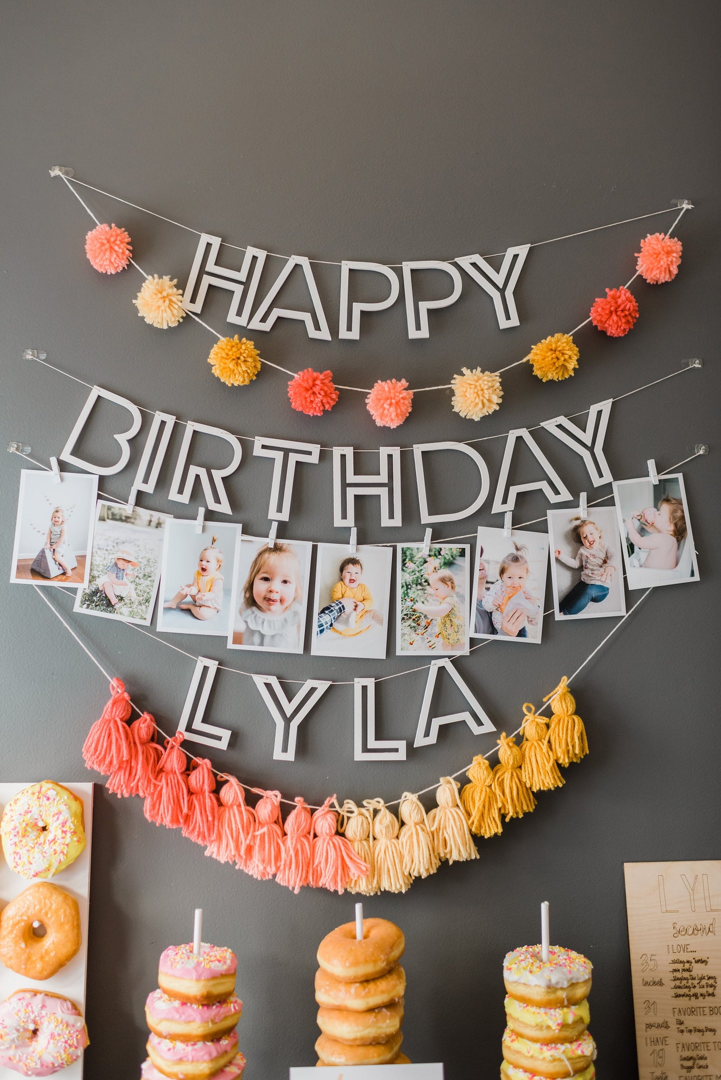 Reusable Outline Happy Birthday Banner