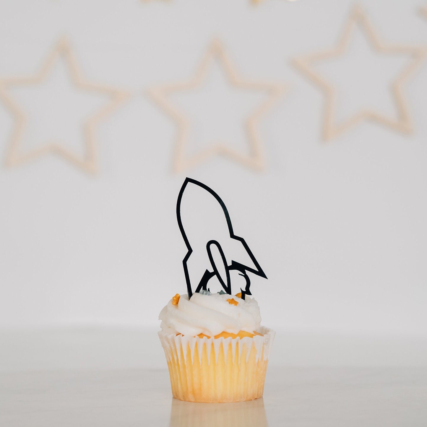 Space Birthday Cupcake Toppers