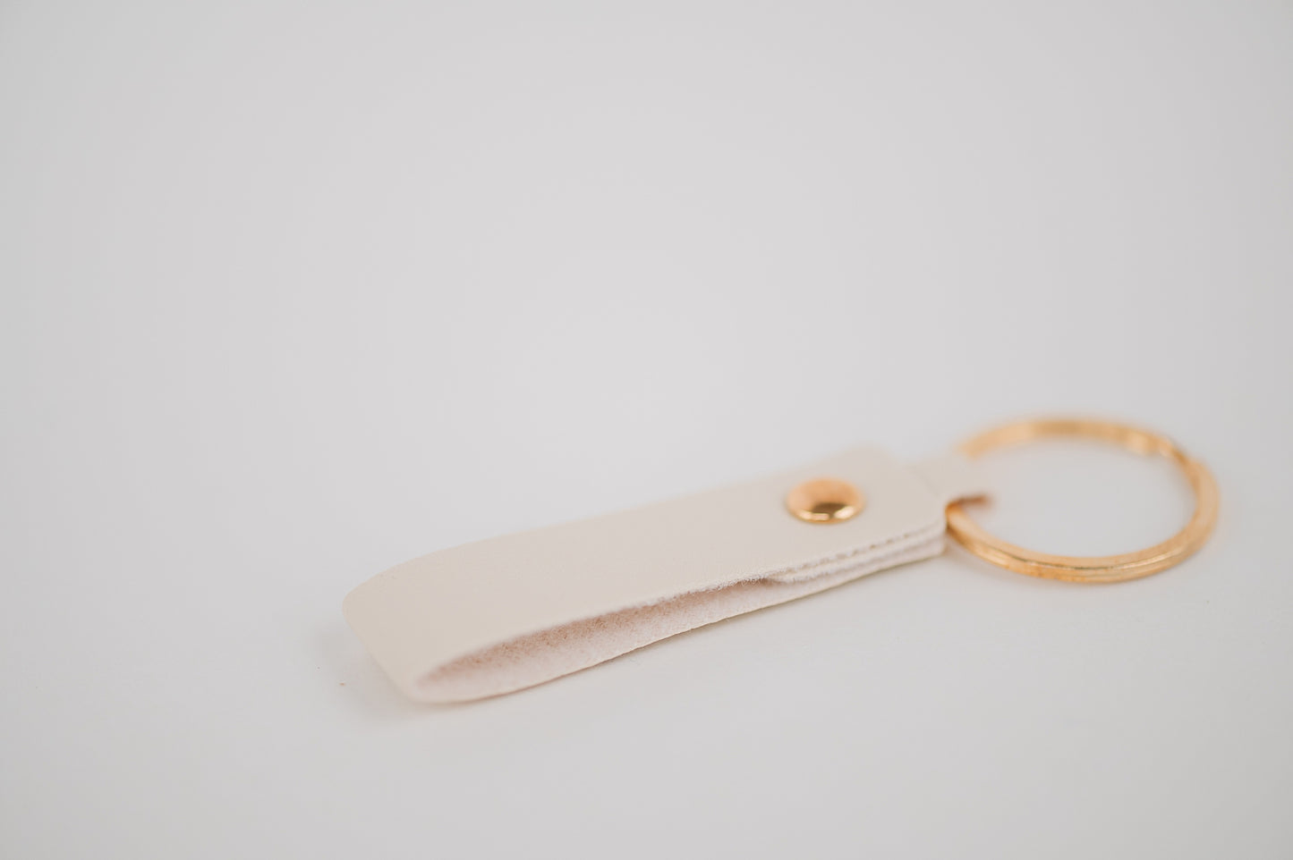 Leather Engraved Birth Month Flower Keychain