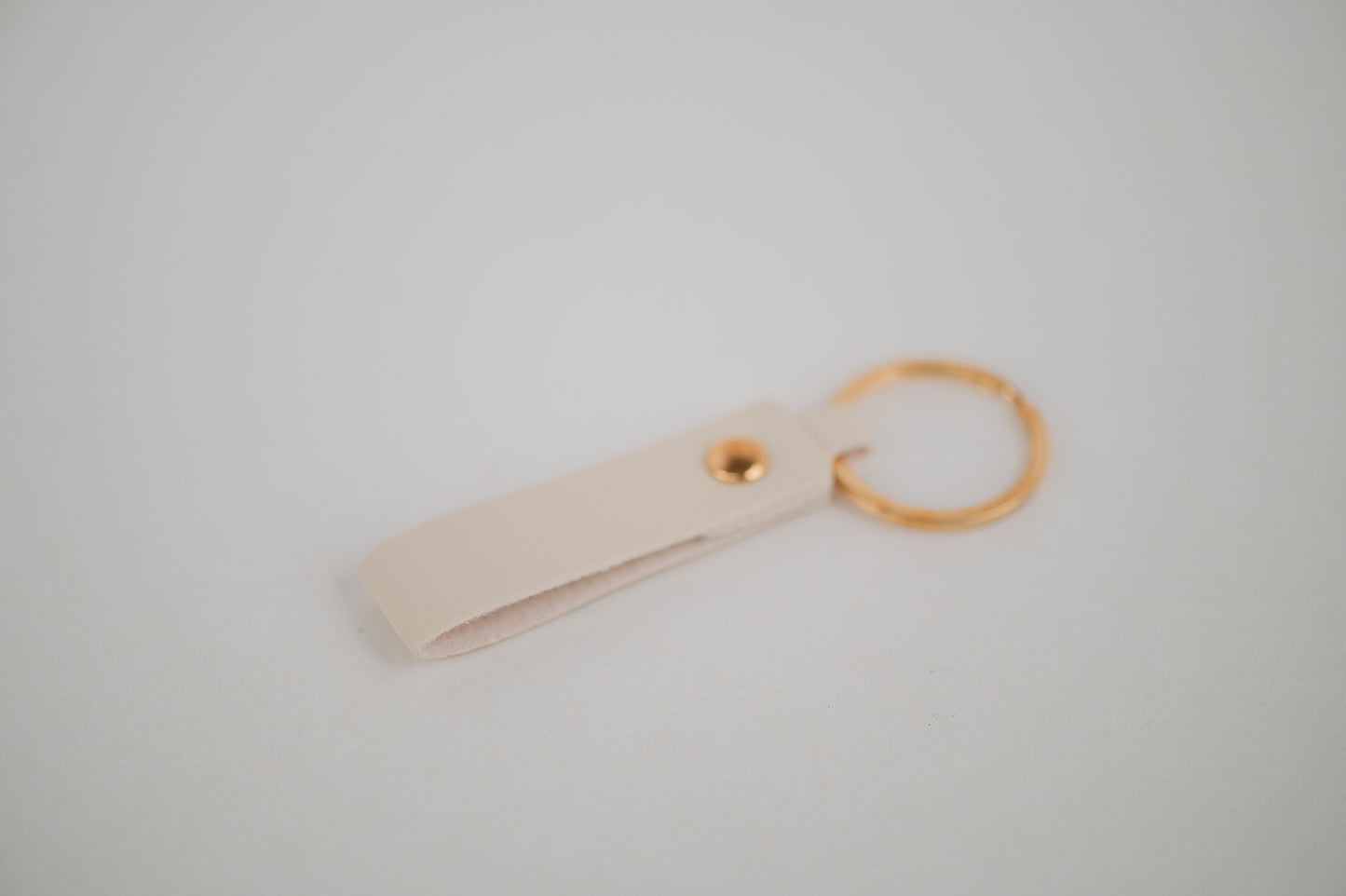 Leather Engraved Birth Month Flower Keychain