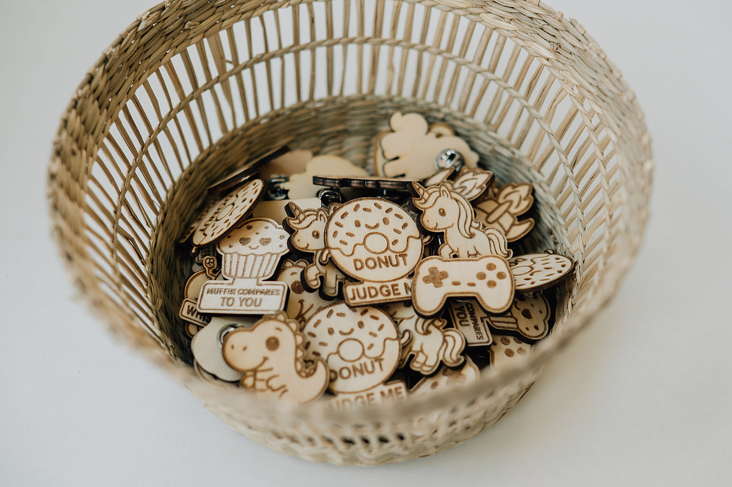 Engraved Wooden Pins