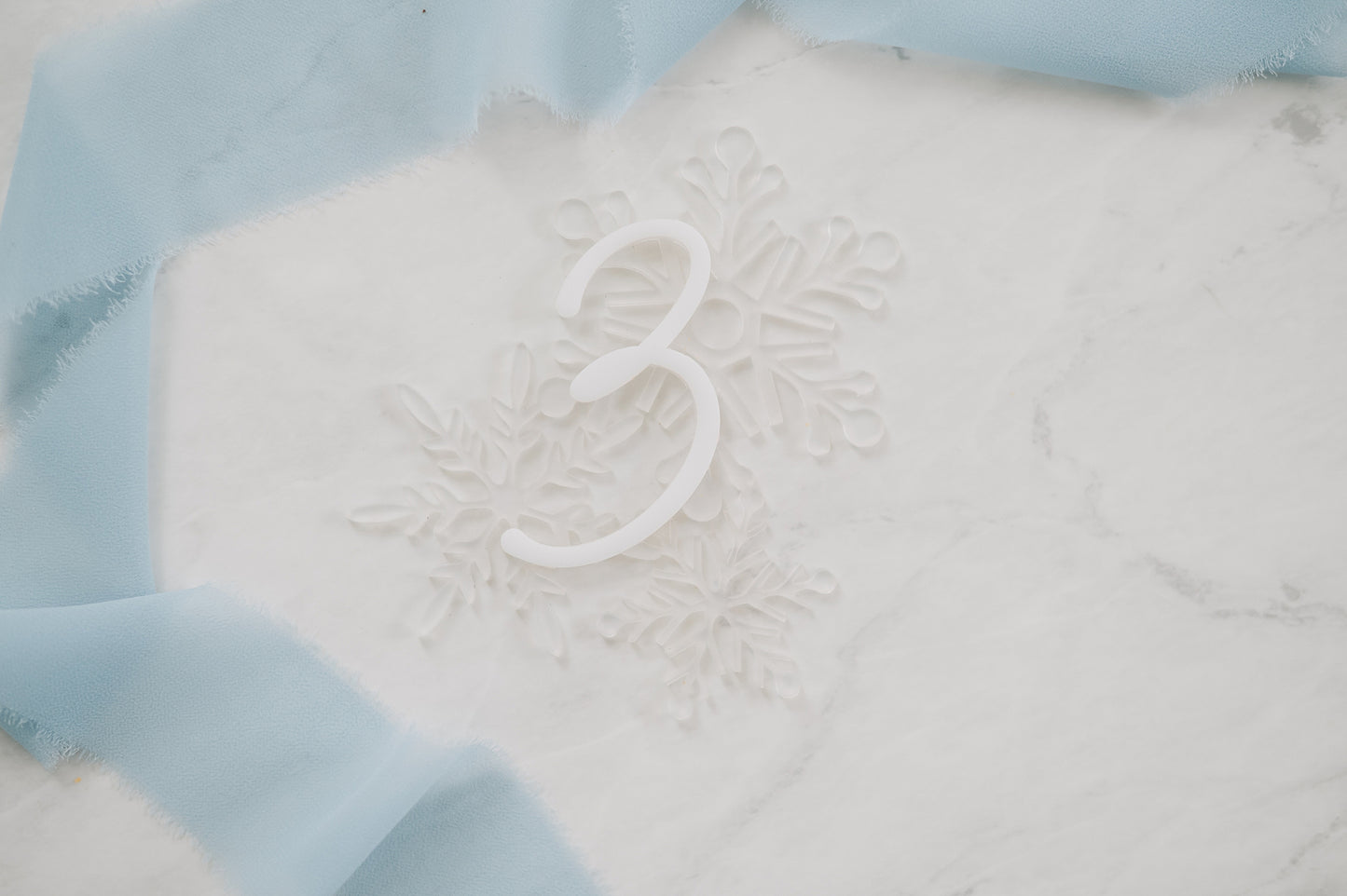 Snowflake Birthday Cake Topper
