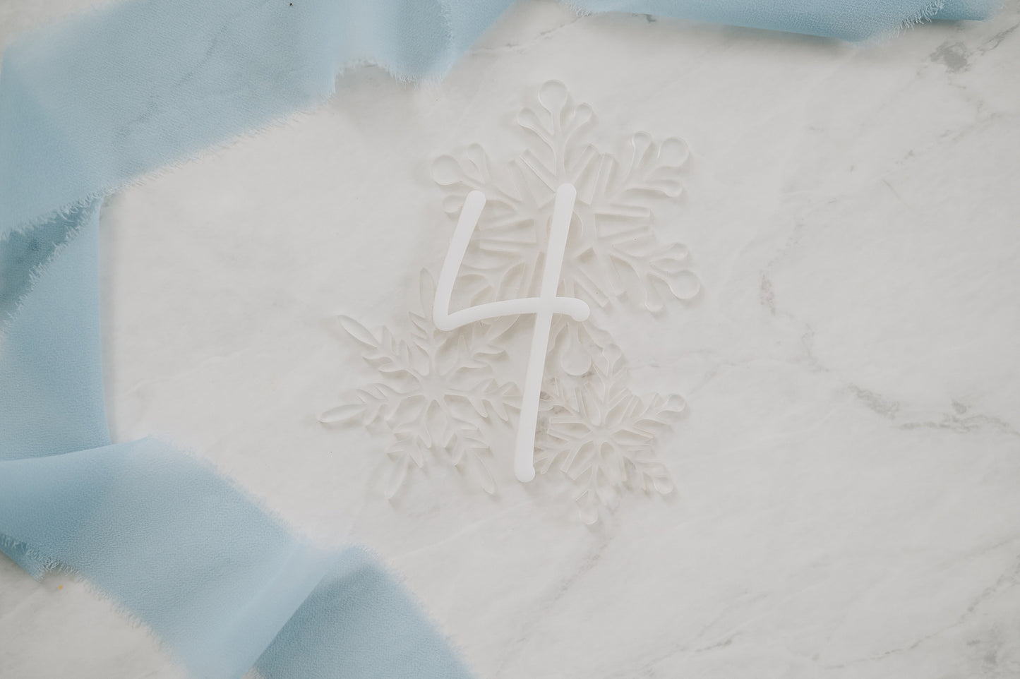 Snowflake Birthday Cake Topper