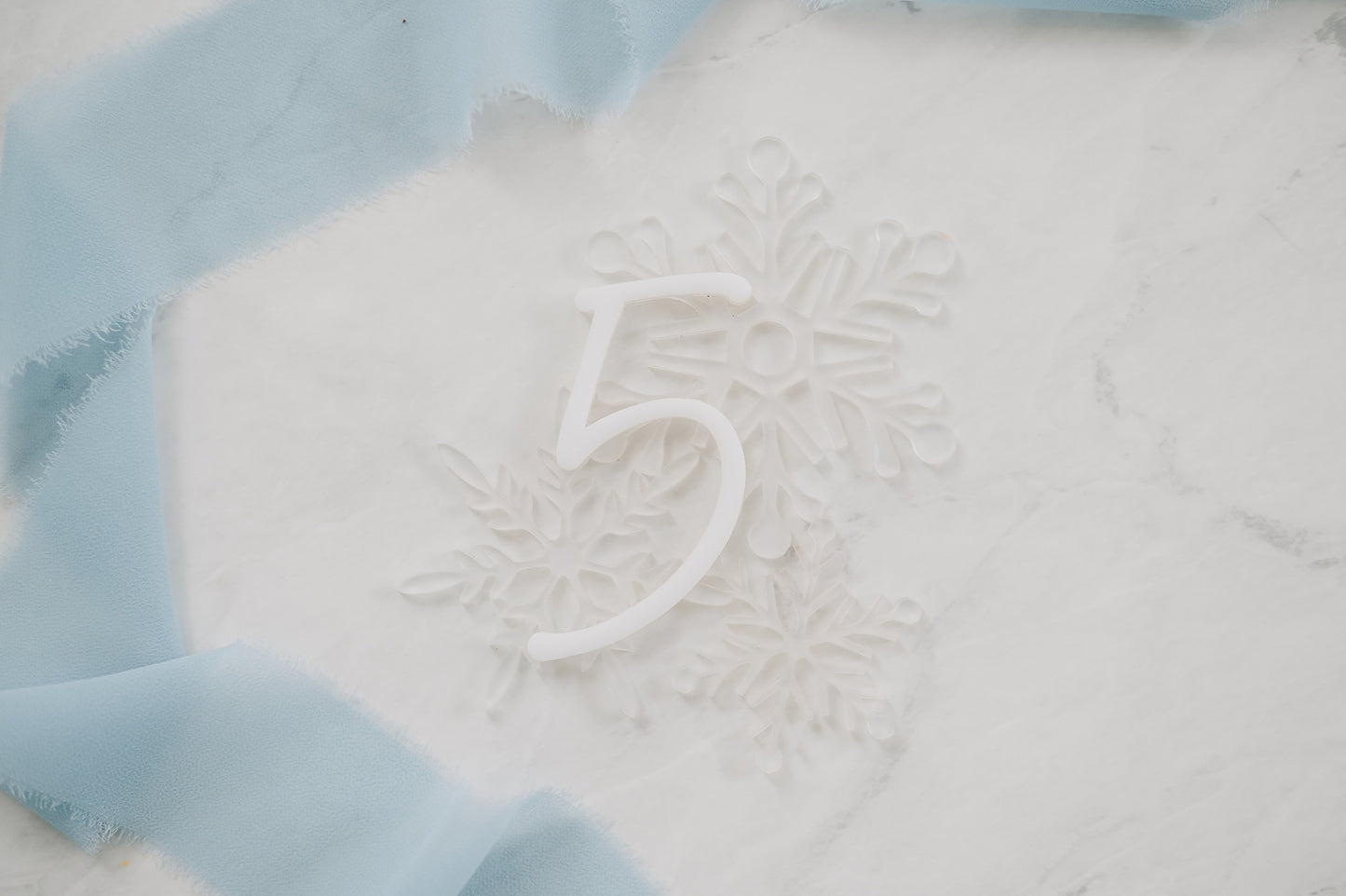 Snowflake Birthday Cake Topper