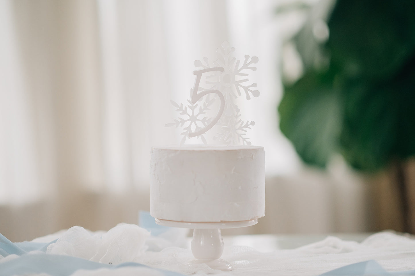 Snowflake Birthday Cake Topper