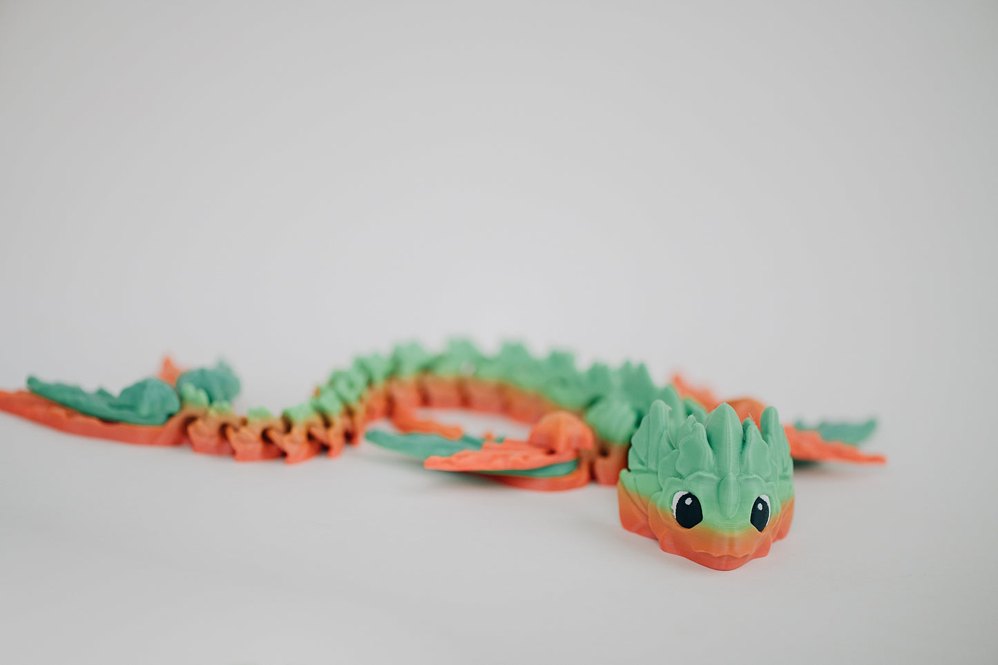 Water Dragon Ziggle Pet – 19" Articulated Fantasy Fidget Toy