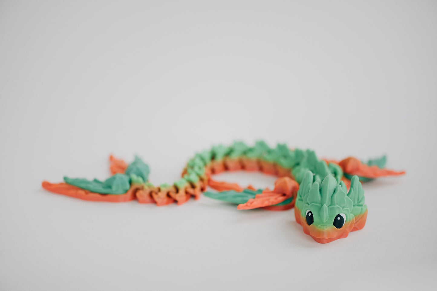 Water Dragon Ziggle Pet – 19" Articulated Fantasy Fidget Toy
