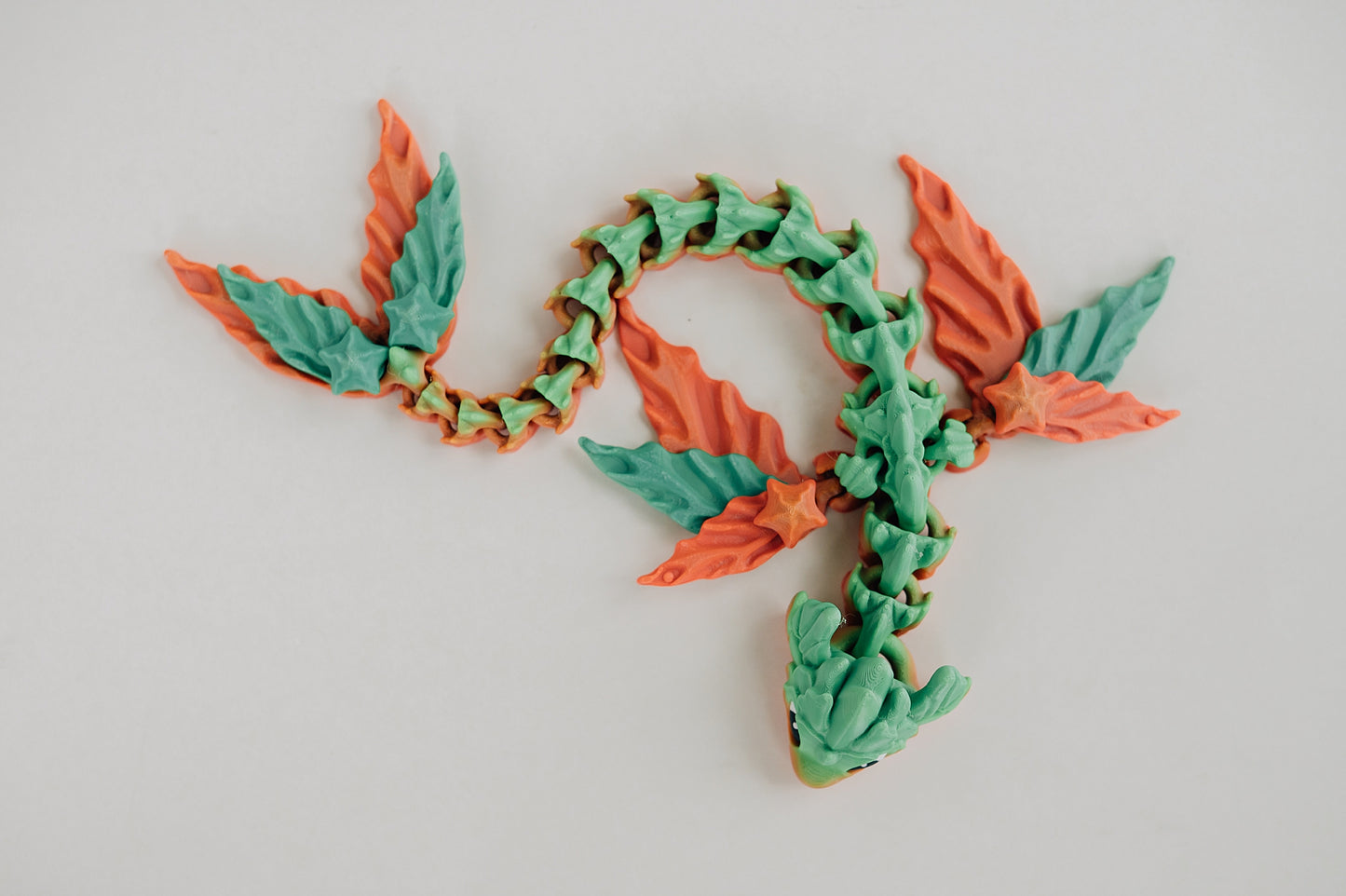 Water Dragon Ziggle Pet – 19" Articulated Fantasy Fidget Toy