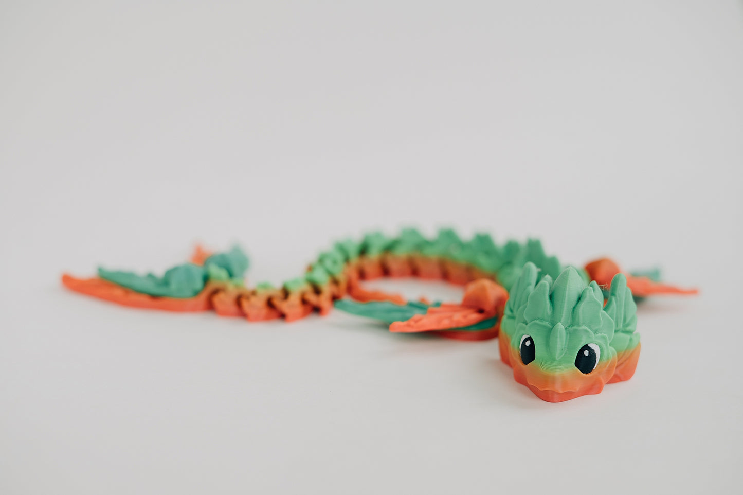 Water Dragon Ziggle Pet – 19" Articulated Fantasy Fidget Toy