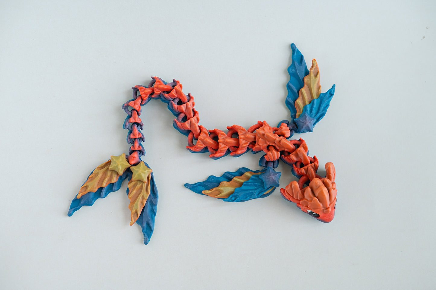 Water Dragon Ziggle Pet – 19" Articulated Fantasy Fidget Toy