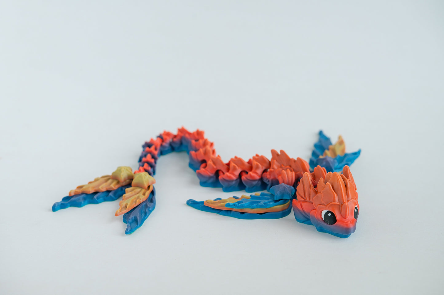 Water Dragon Ziggle Pet – 19" Articulated Fantasy Fidget Toy