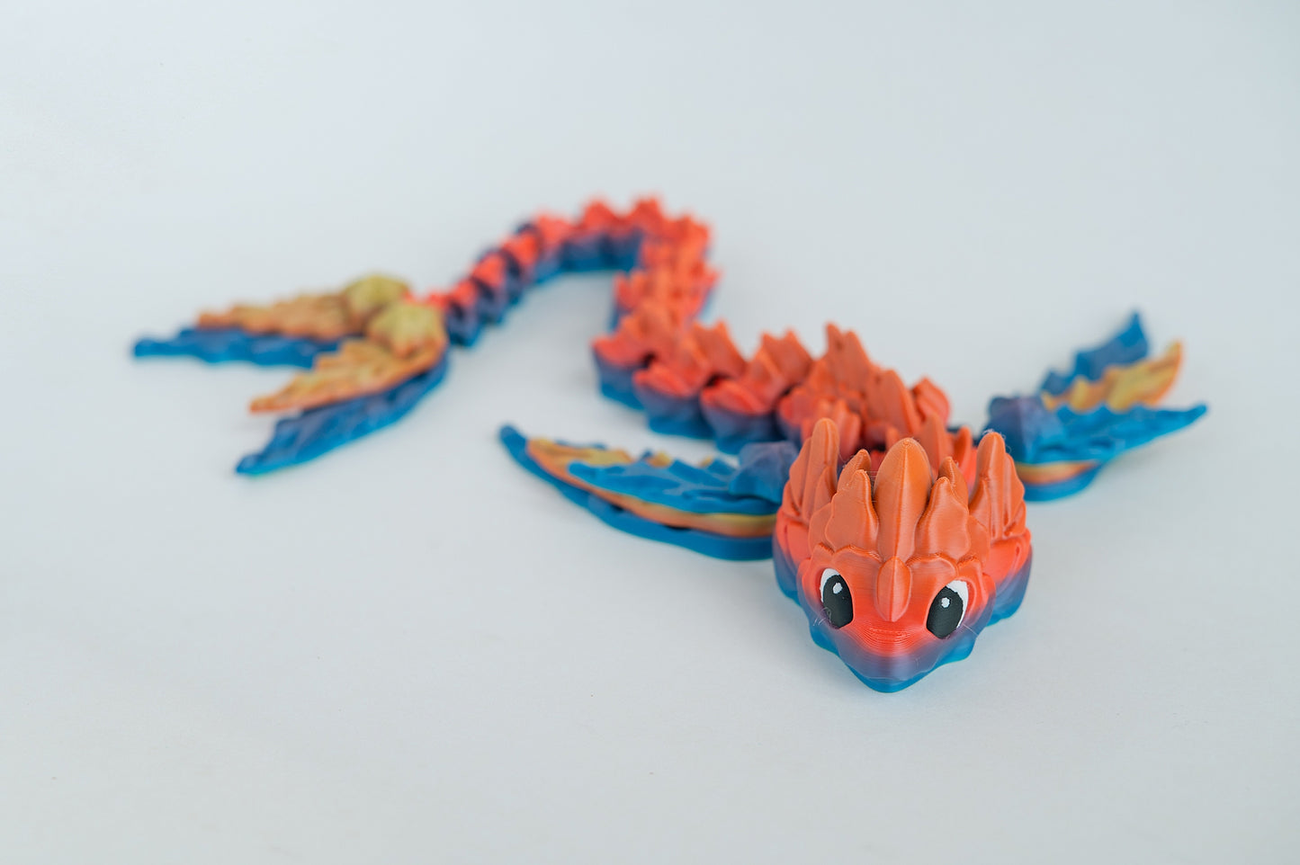 Water Dragon Ziggle Pet – 19" Articulated Fantasy Fidget Toy