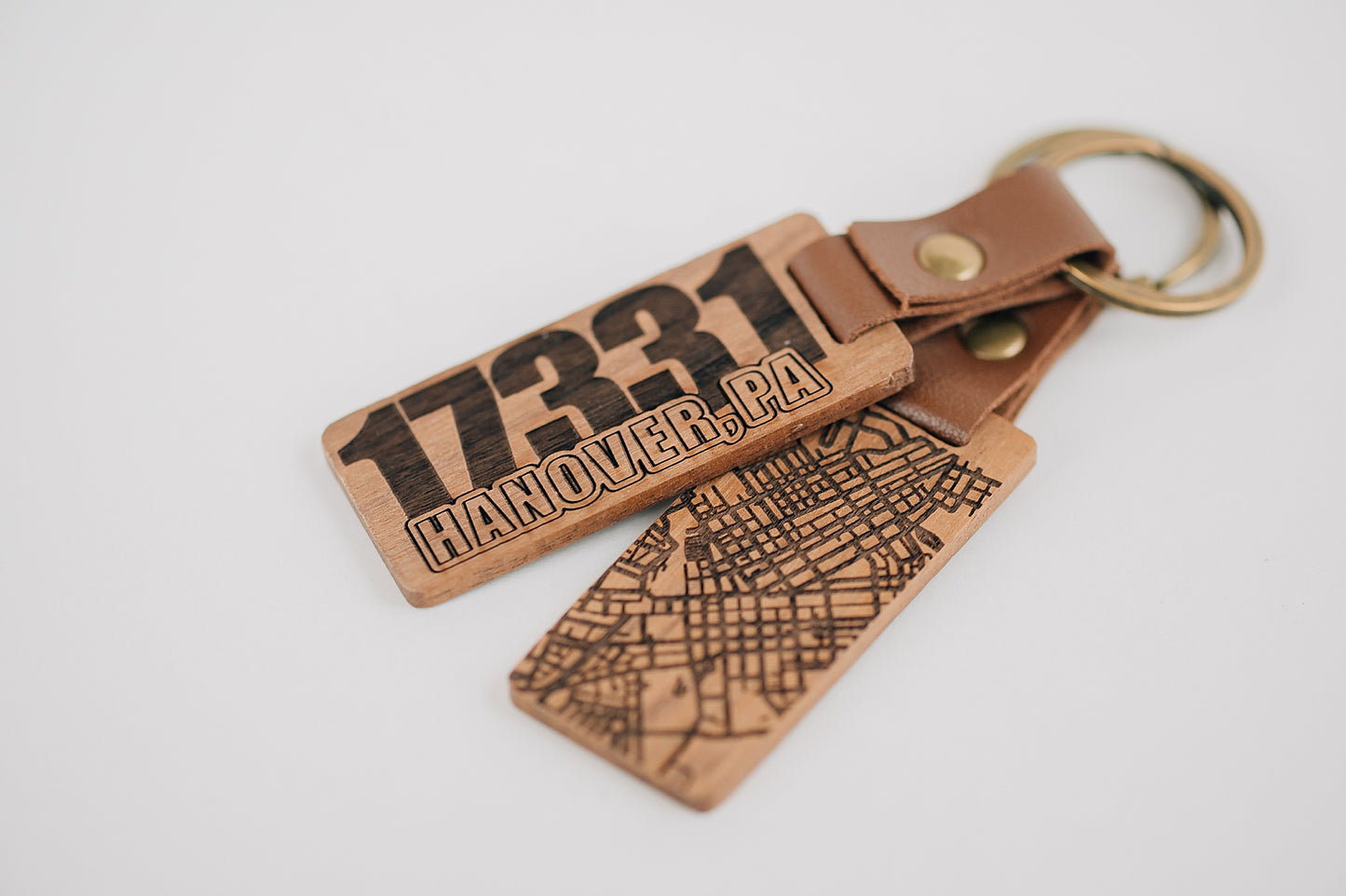 Walnut Zip Code Map Keychain