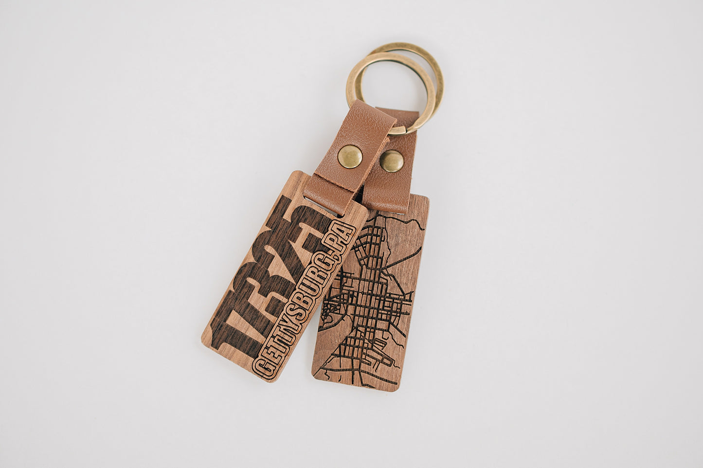 Walnut Zip Code Map Keychain