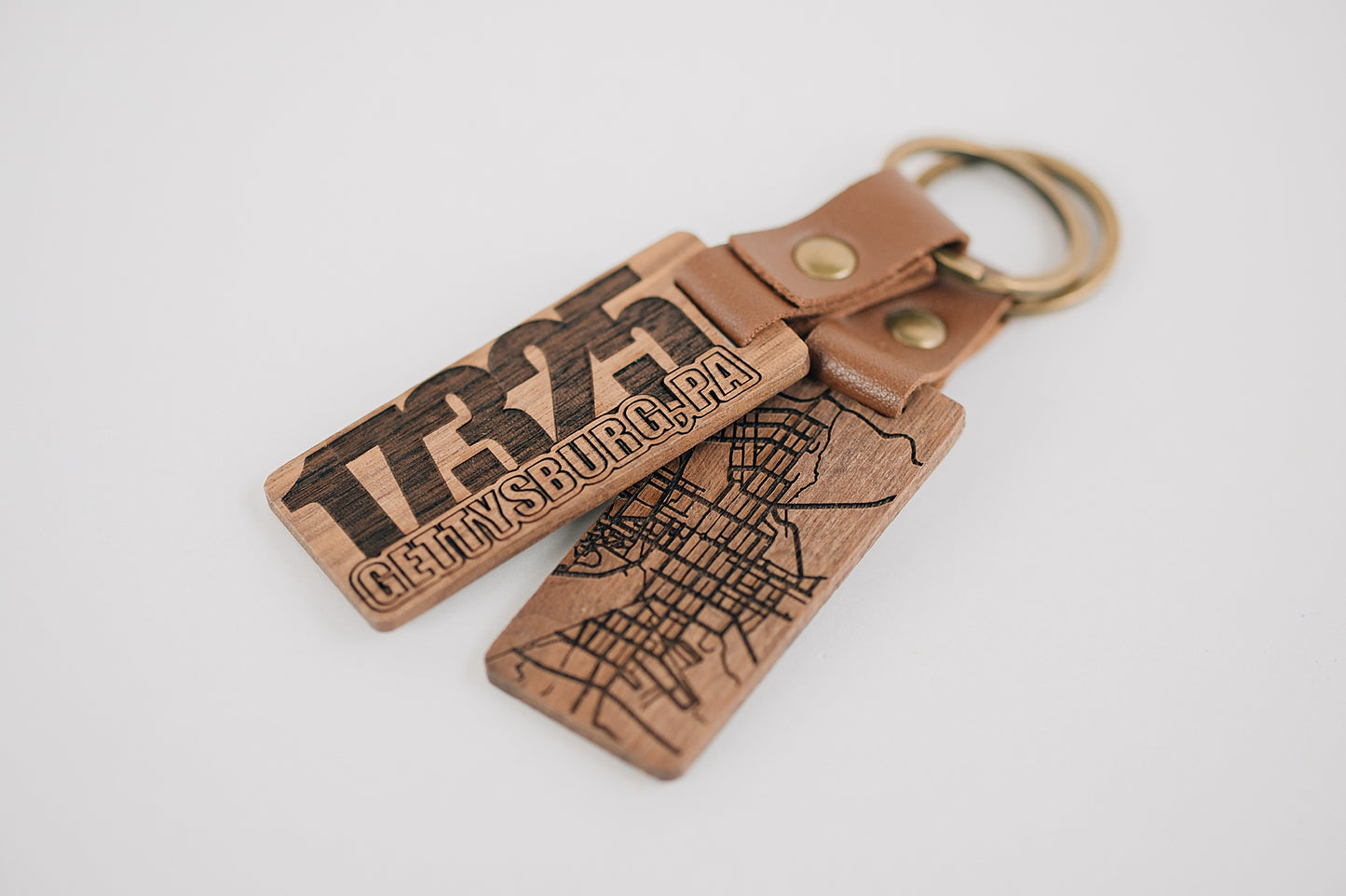 Walnut Zip Code Map Keychain