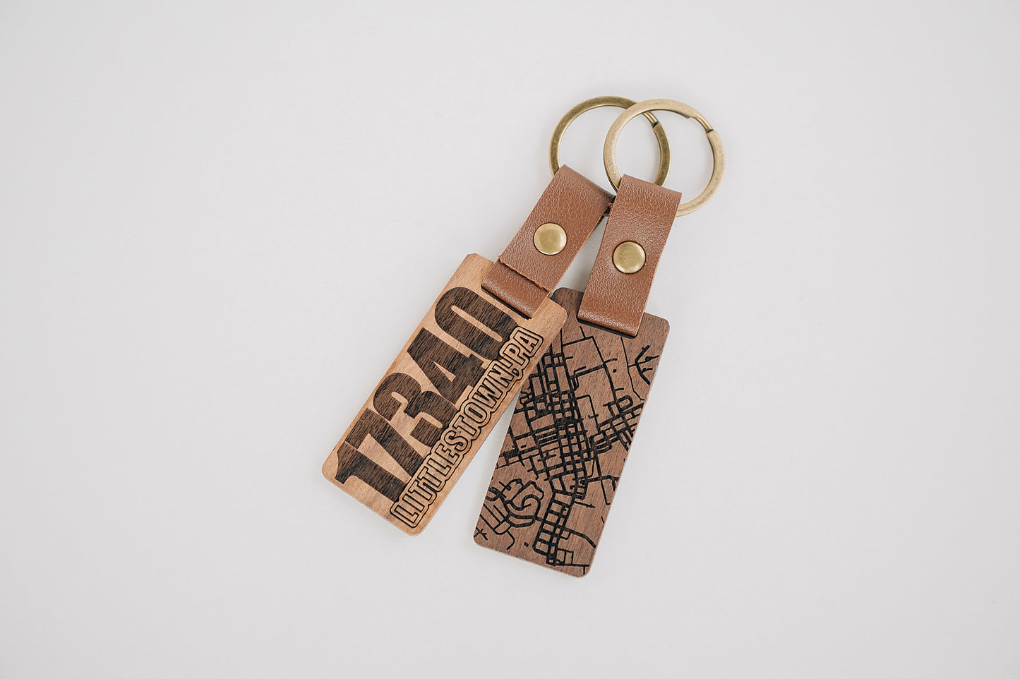 Walnut Zip Code Map Keychain