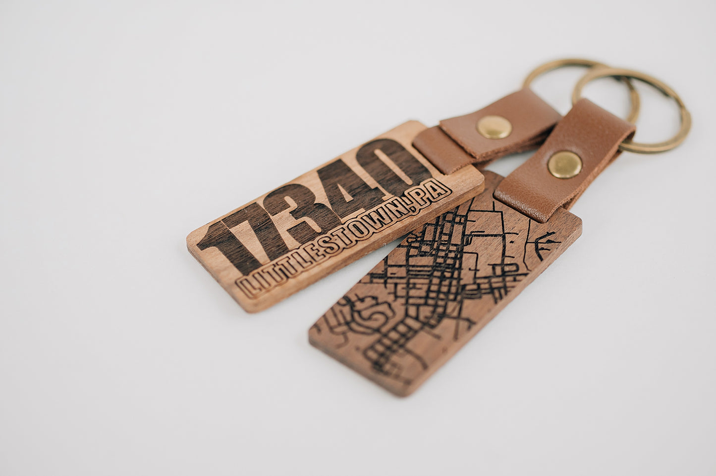 Walnut Zip Code Map Keychain