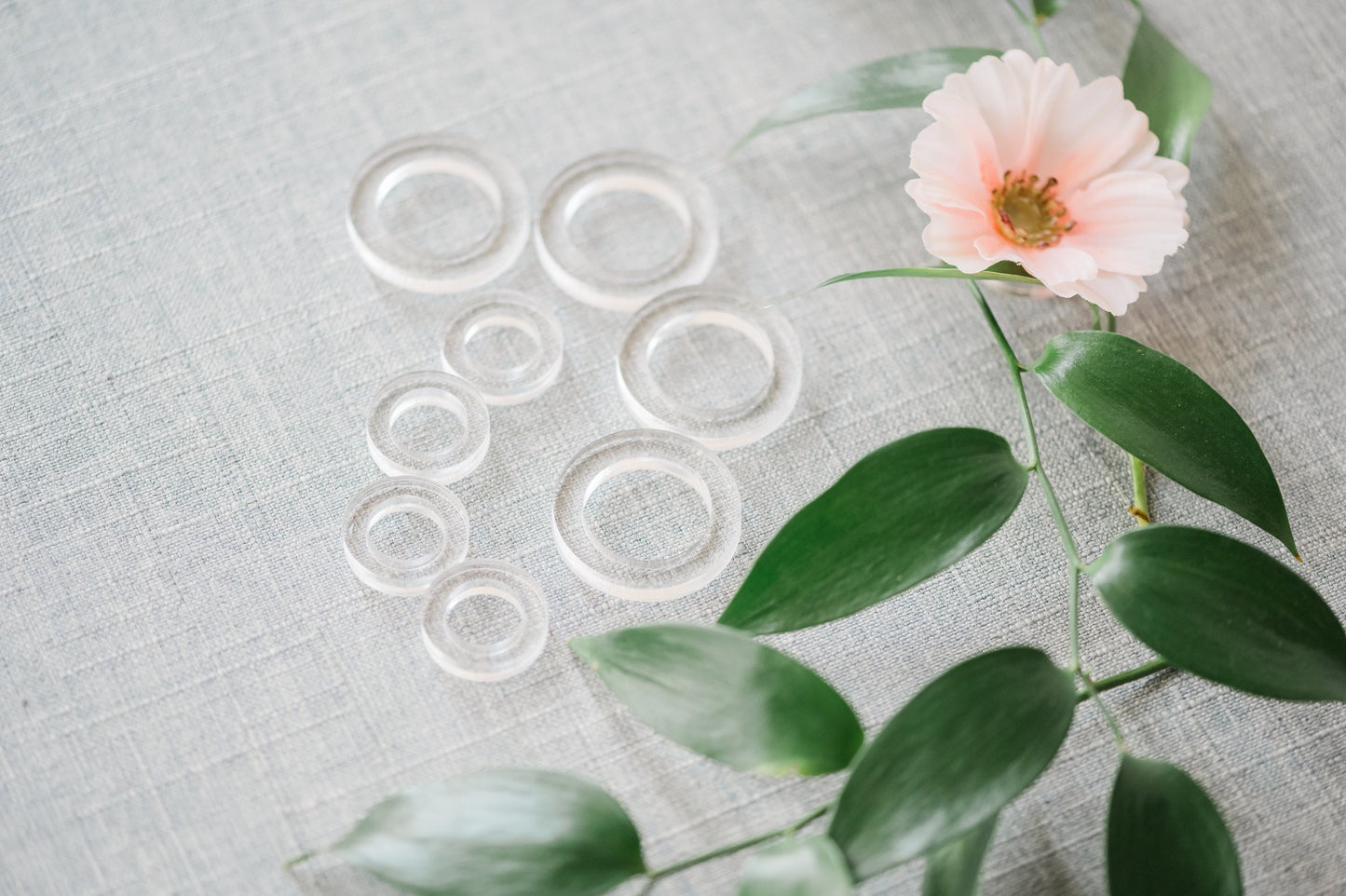 Set of 8 Acrylic Flat Lay Floral Styling Risers