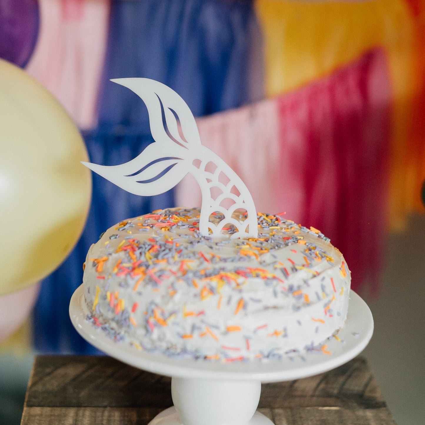 Mermaid Tail Cake Topper