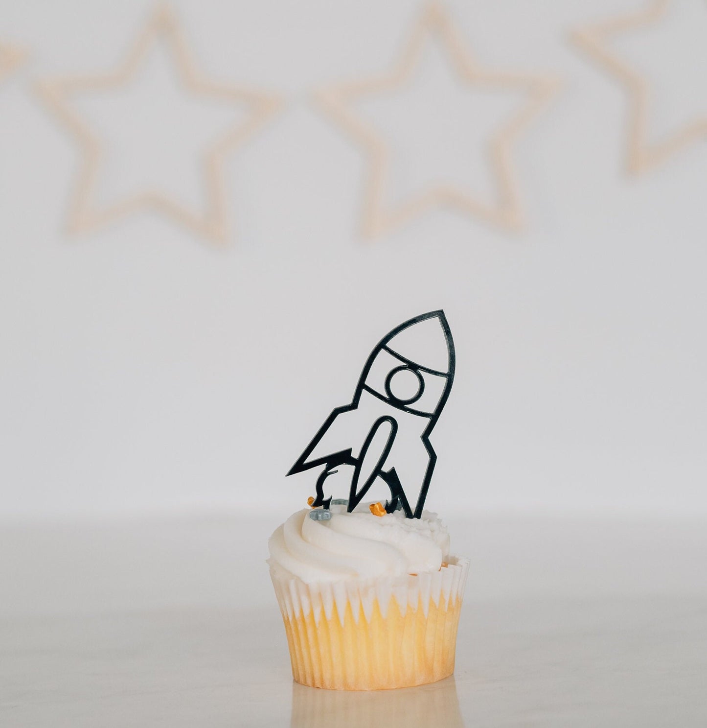 Space Birthday Cupcake Toppers