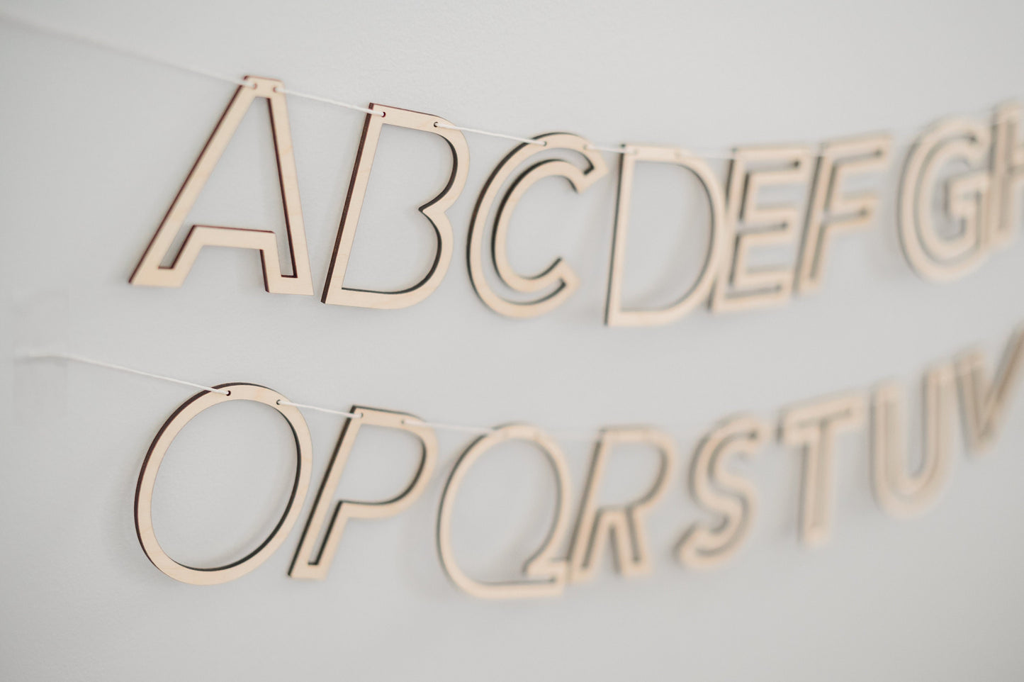 Alphabet Outline Banner