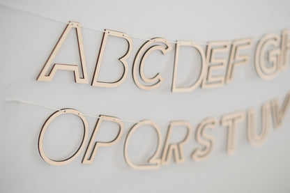 Alphabet Outline Banner