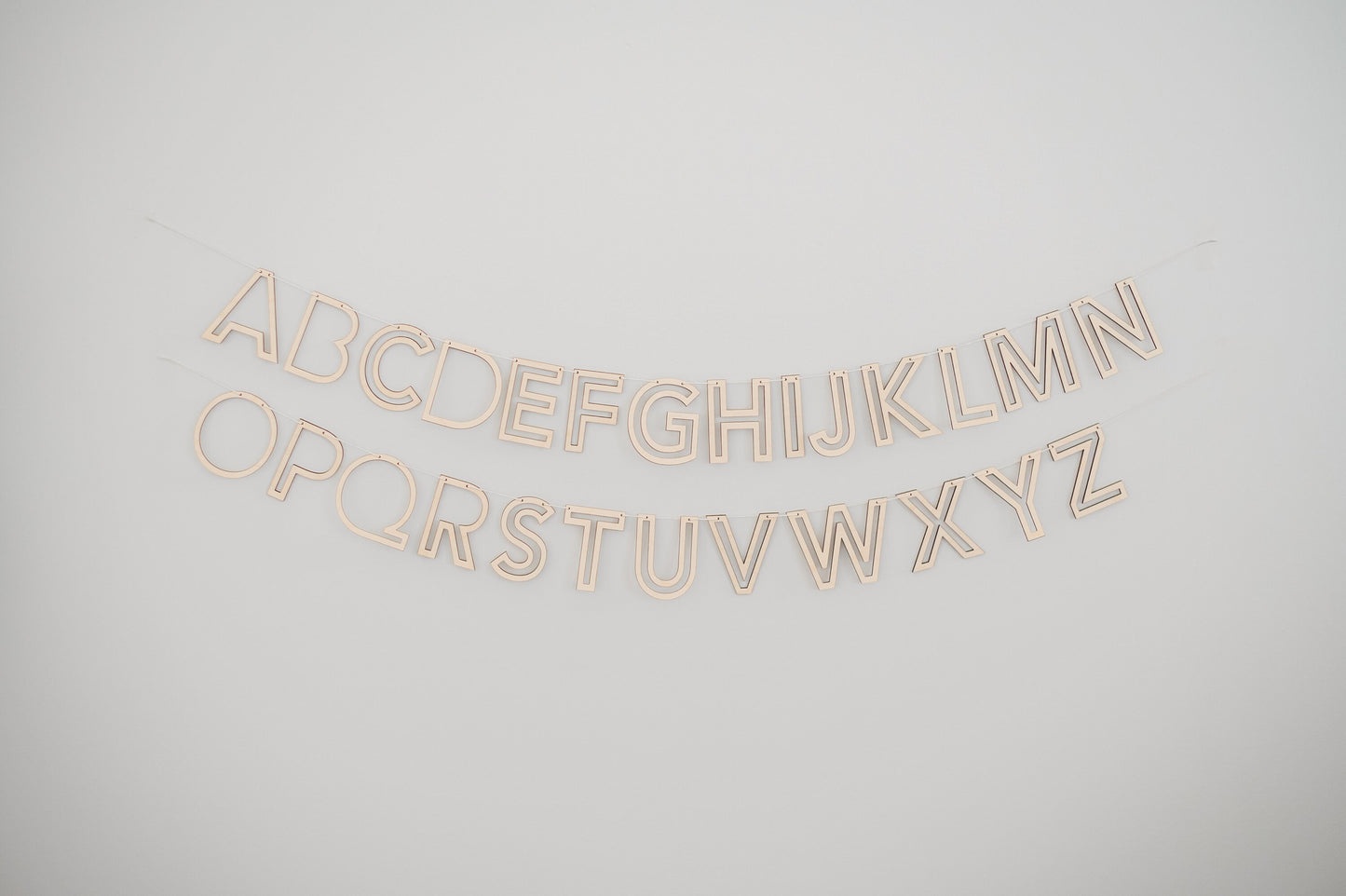 Alphabet Outline Banner
