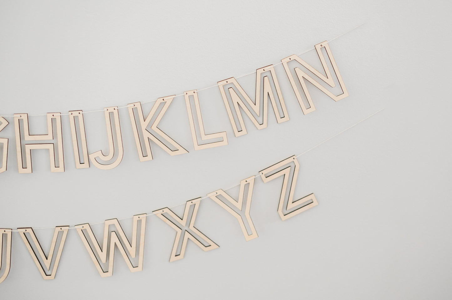 Alphabet Outline Banner