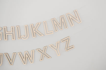 Alphabet Outline Banner