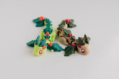 Holly Berry Dragon Fidget Toy
