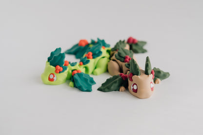 Holly Berry Dragon Fidget Toy