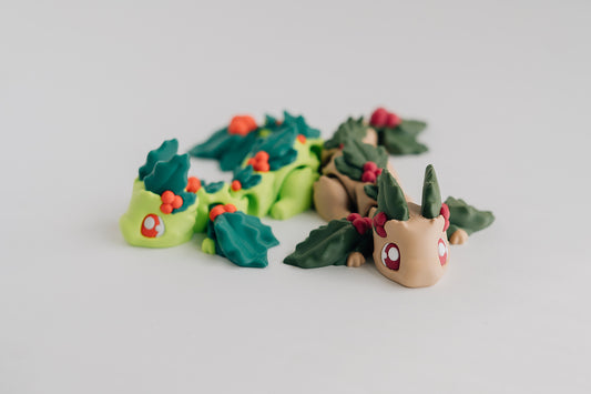 Holly Berry Dragon Fidget Toy