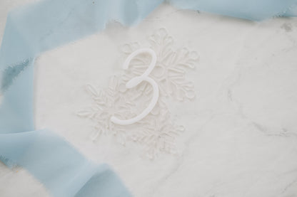 Snowflake Birthday Cake Topper