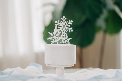 Snowflake Birthday Cake Topper