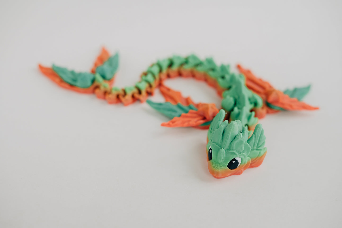 Water Dragon Ziggle Pet – 19" Articulated Fantasy Fidget Toy