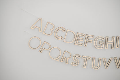 Alphabet Outline Banner