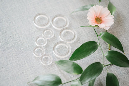 Set of 8 Acrylic Flat Lay Floral Styling Risers
